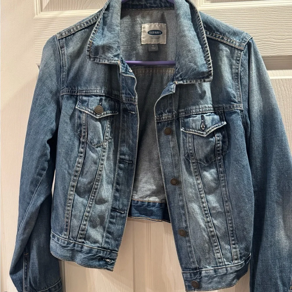 Old Navy Light Blue Denim Jean Jacket - Picture 2 of 6